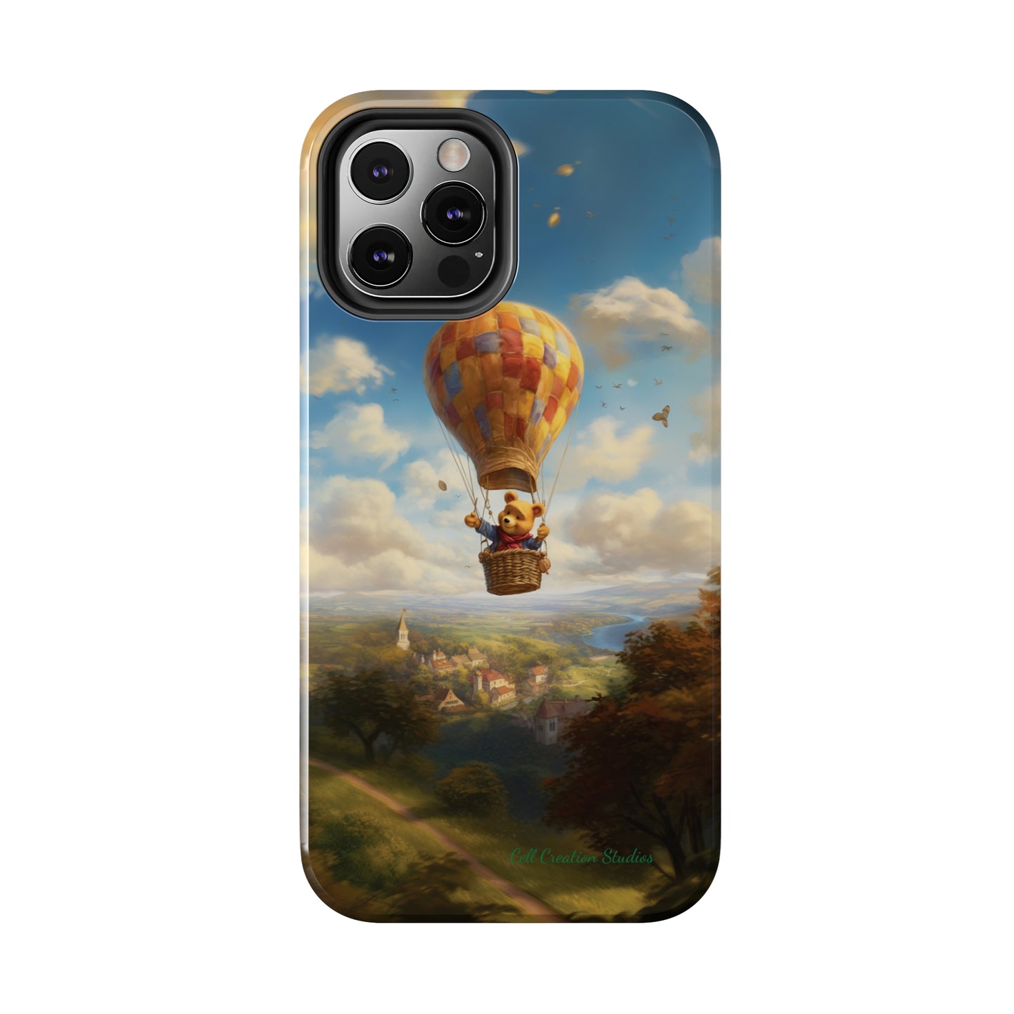 Introducing the "Winnie-The-Pooh's Balloon Adventure" Cell Phone Case – Soar to New Heights in Style -Tough Phone Cases