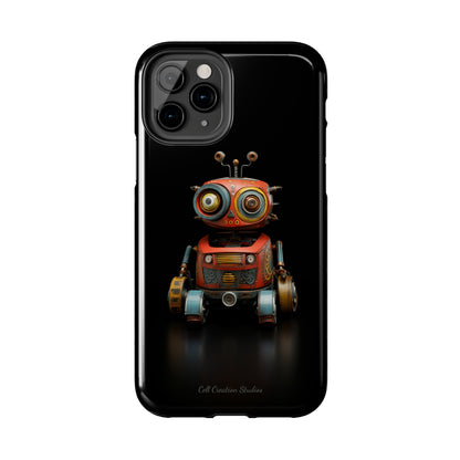 Introducing the "Toy Robot Delight" Cell Phone Case – Embrace Nostalgia with a Playful Robotic Companion! -Tough Phone Cases