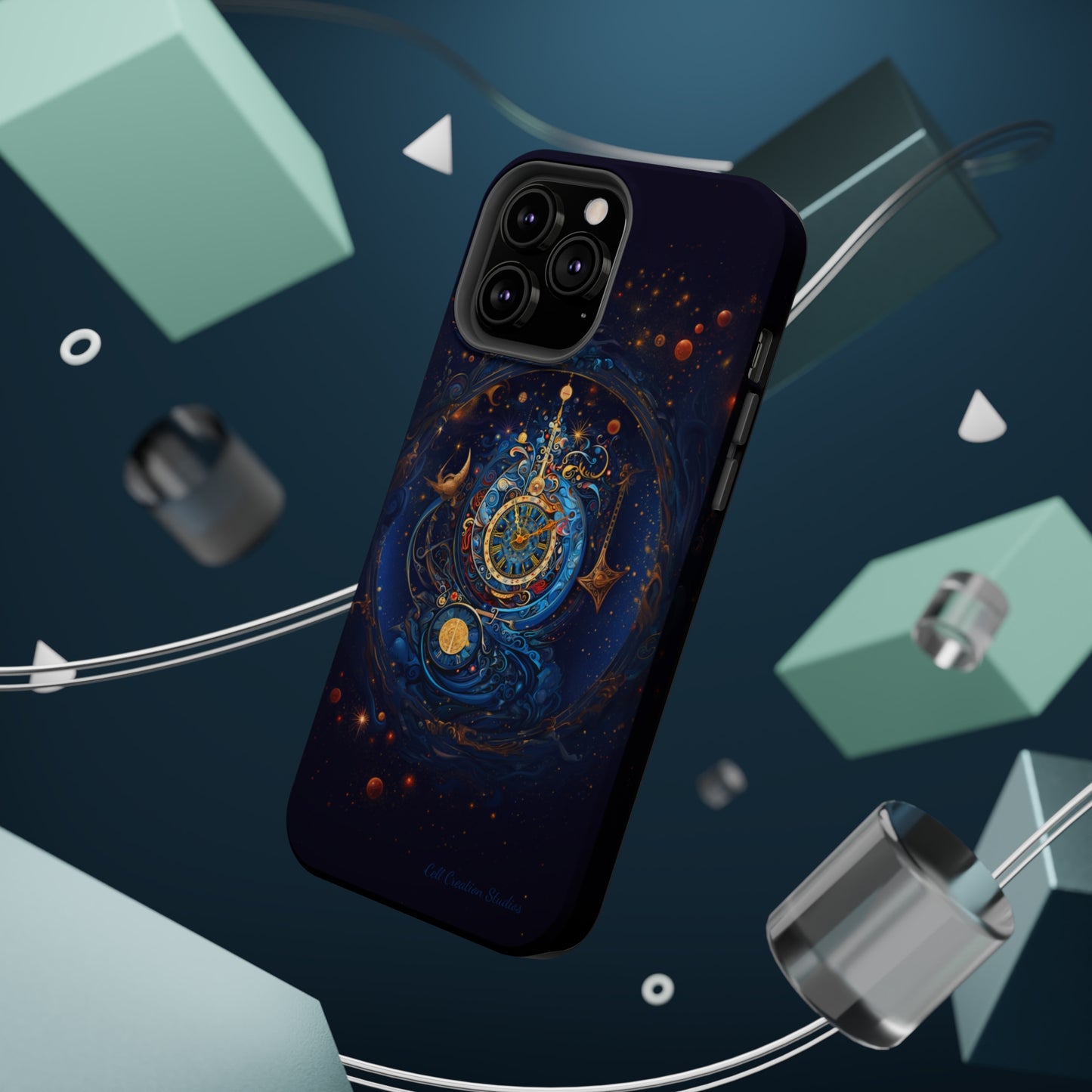 "Cosmic Clock Elegance" -MagSafe Tough iPhone Cases