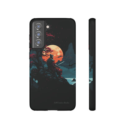 Introducing the "Moonlit Samurai Serenity" Cell Phone Case – Embrace Elegance and Strength -Tough Cases