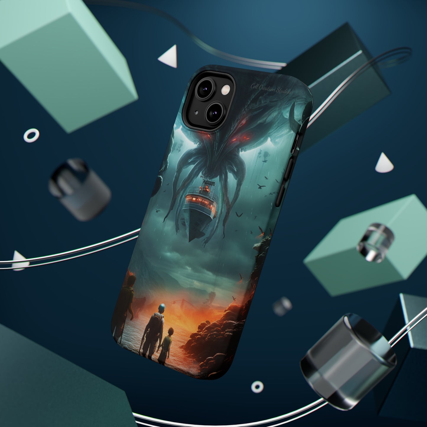 Introducing the "Extraterrestrial Resonance" Cell Phone Case – Unveil the Unseen! -MagSafe Tough Cases