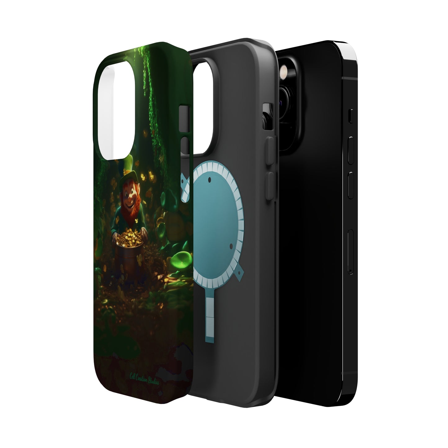 Introducing the "Leprechaun's Pot of Gold" Cell Phone Case – A Touch of Irish Charm -MagSafe Tough Cases