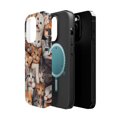 "Kitten Cuddle Haven" Phone Case -MagSafe Tough Cases