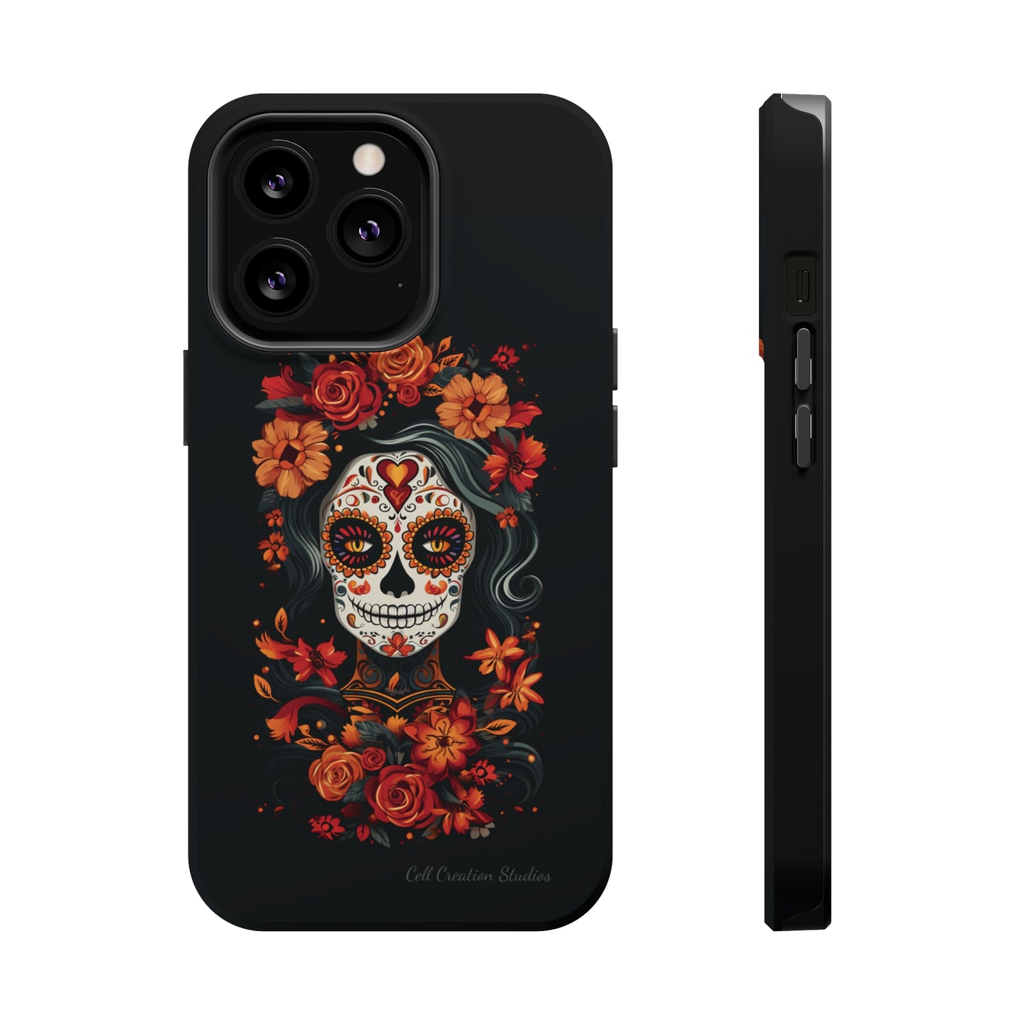 Introducing the "Day of the Dead Fiesta" Cell Phone Case – Celebrate Life in Style -MagSafe Tough Cases