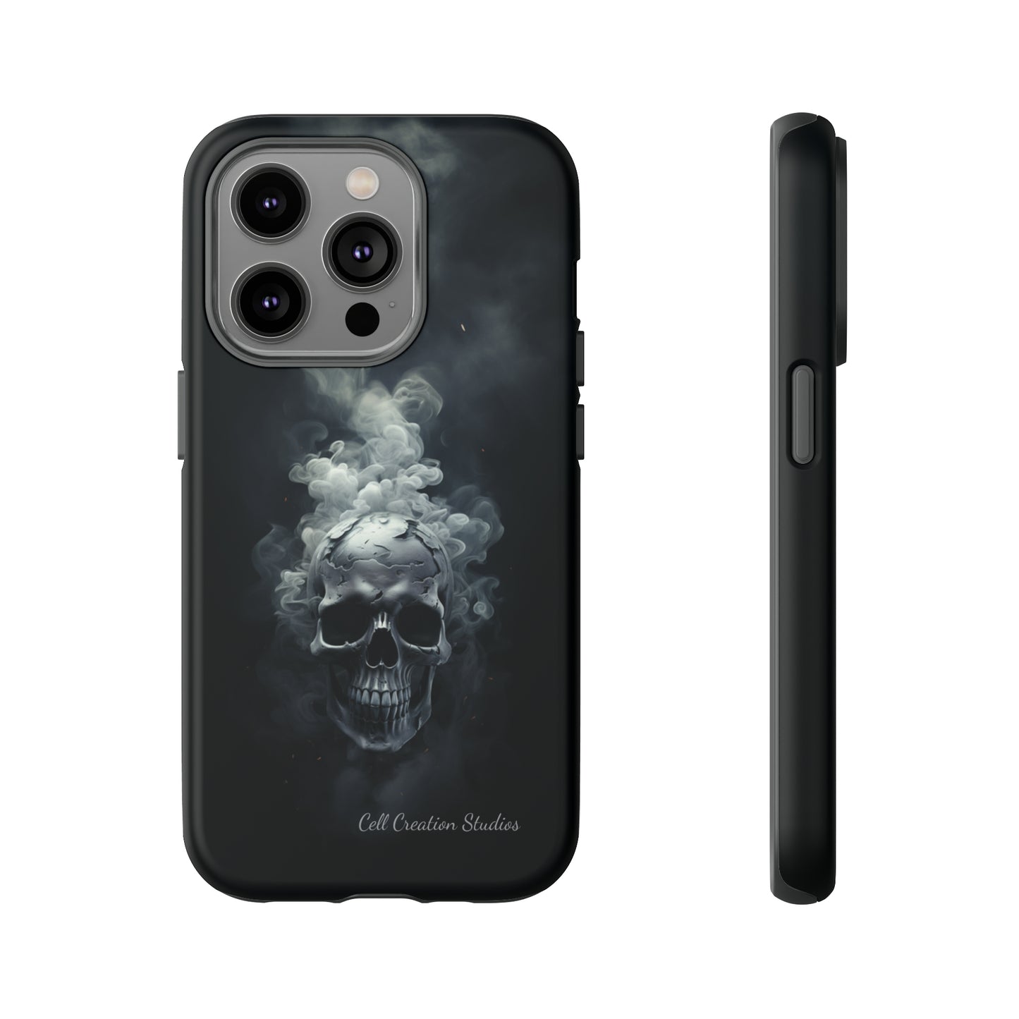 "Ethereal Skull Noir" -Tough iPhone Cases