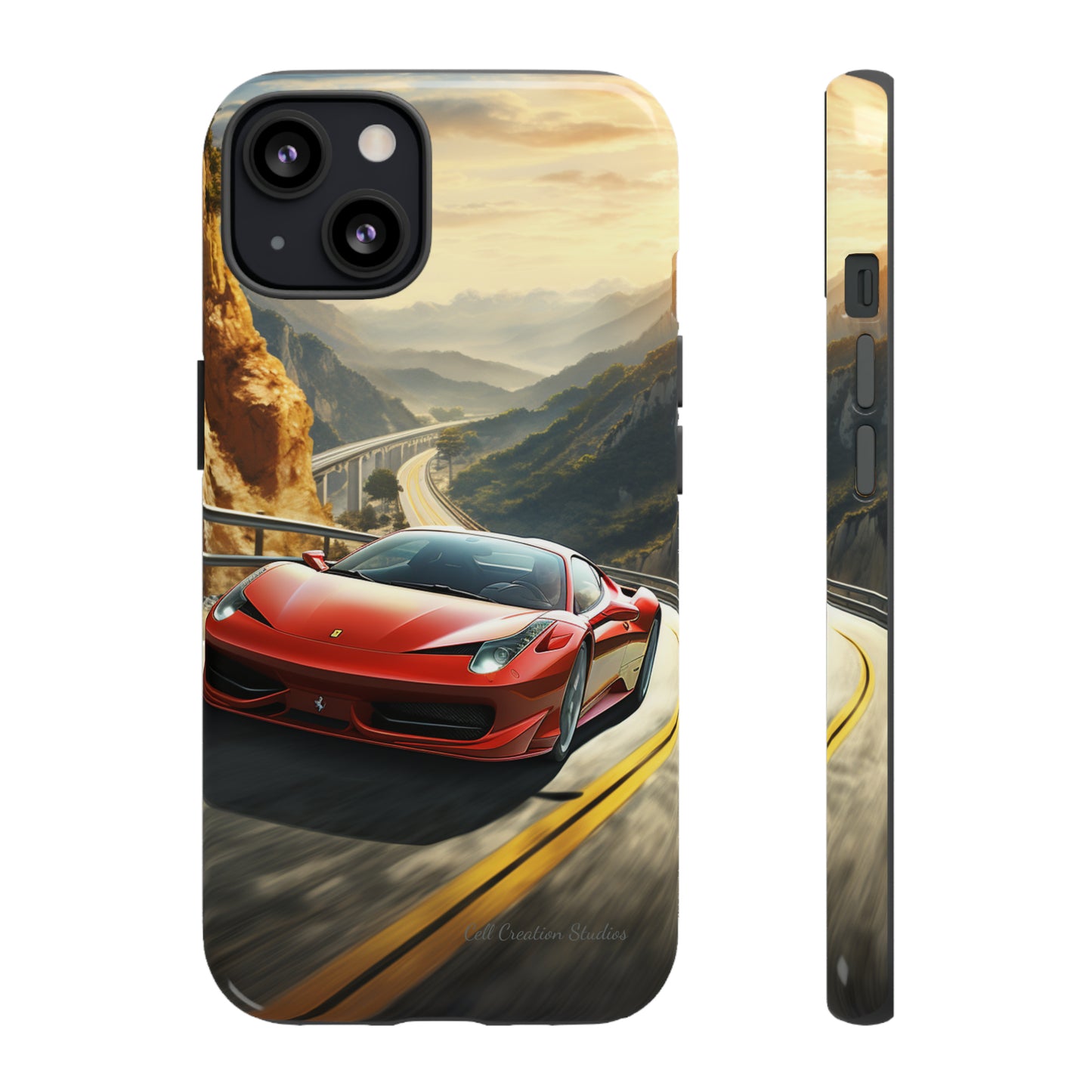 "Mountain Majesty Ferrari Edition" -Tough iPhone Cases