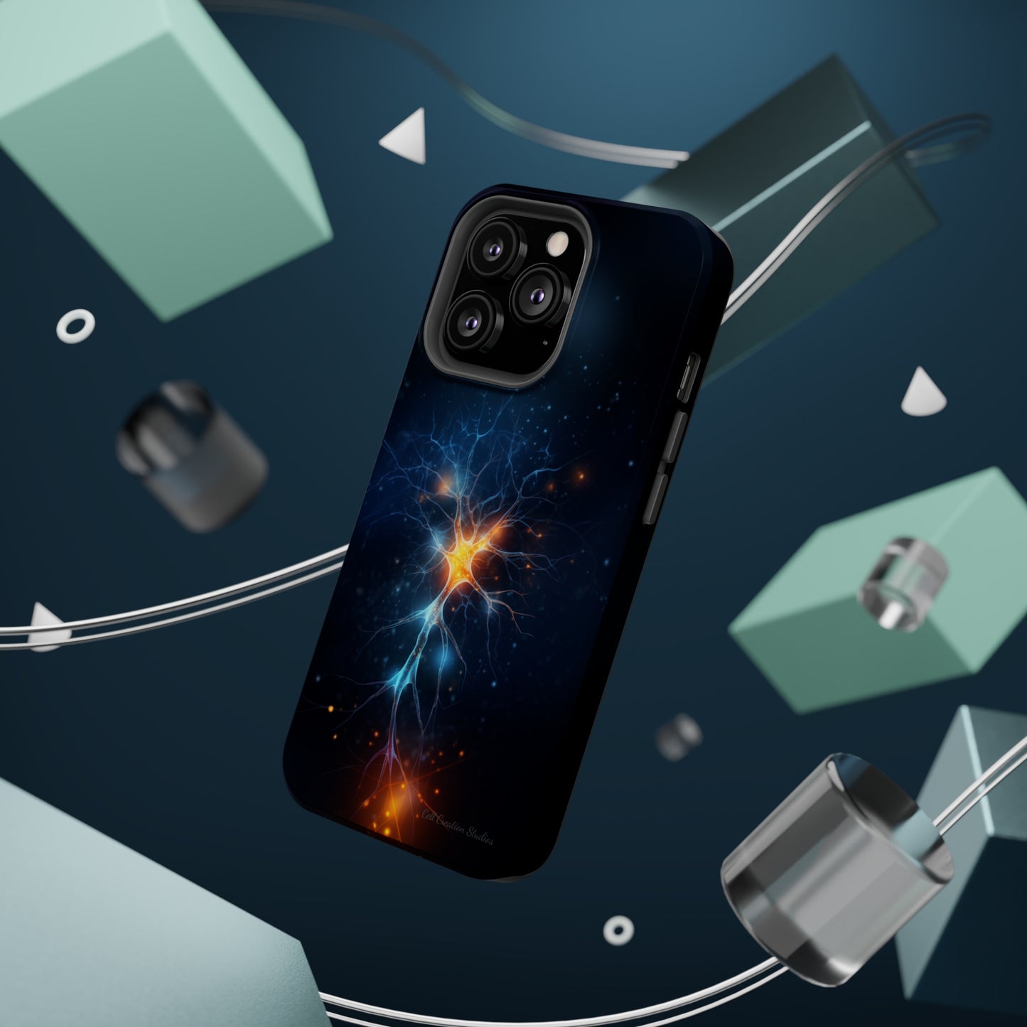 Introducing the "Luminous Neuron" Cell Phone Case – Illuminate Your Connection! -MagSafe Tough Cases