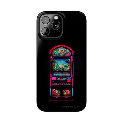 Introducing the "Vibrant Slot Frenzy" Cell Phone Case – Experience the Thrill of Colors and Luck -Slim Phone Cases