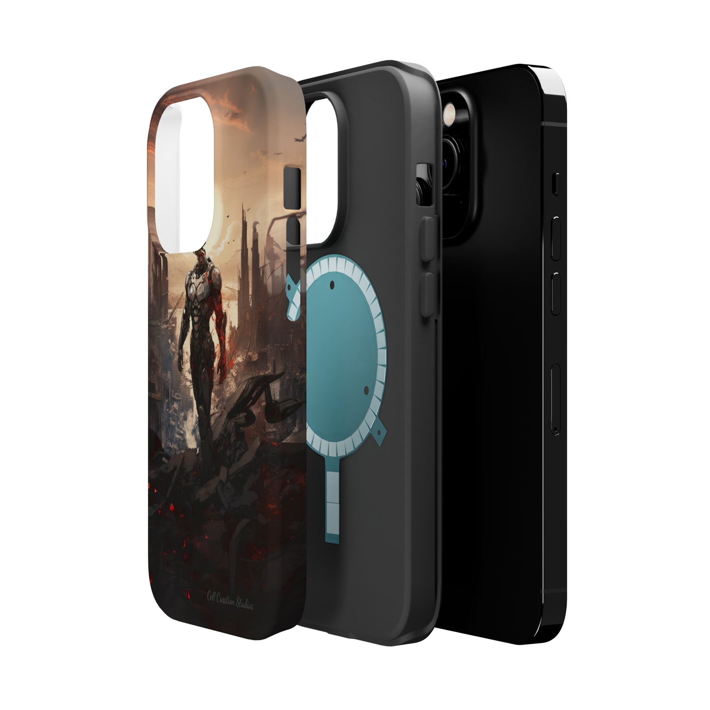 Introducing the "Cyber Guardian" Cell Phone Case – Embrace Futuristic Heroism -MagSafe Tough Cases