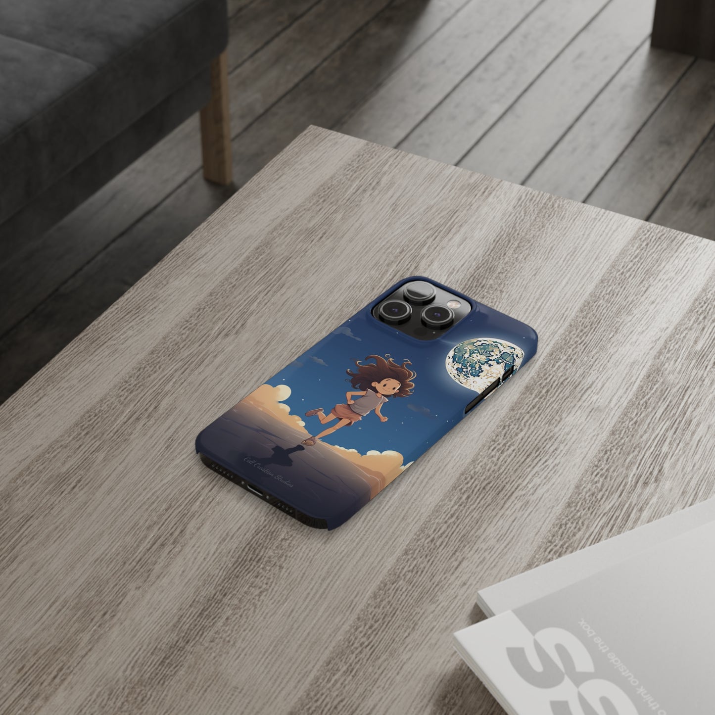 Introducing the "Moonlit Runner" Cell Phone Case – Embrace Adventure with a Captivating Moonlit Design -Slim Phone Cases