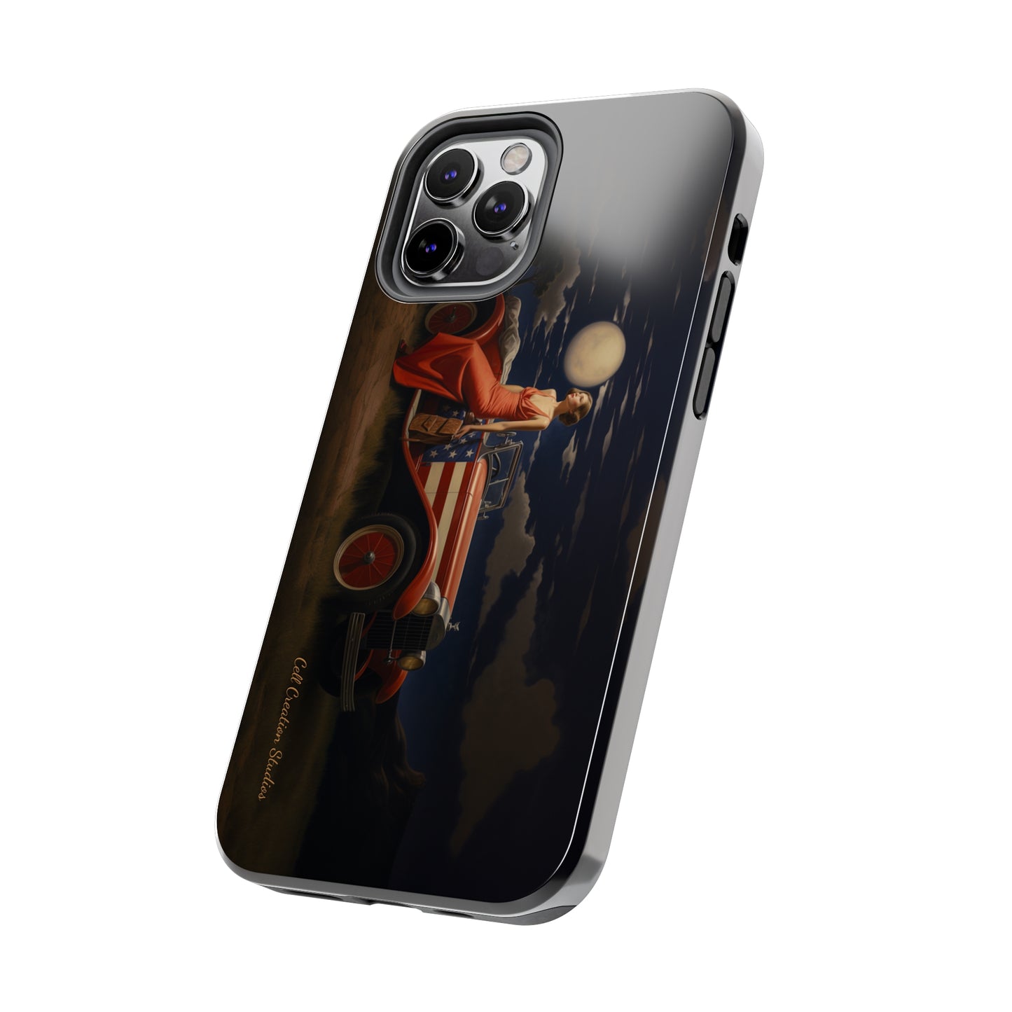 Introducing the "Desert Dreamer - 1920s Americana" Cell Phone Case – Embrace Nostalgic Elegance with Vintage Desert Charm -Tough Phone Cases