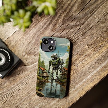 Introducing the "Robo-Rescue" Cell Phone Case – Witness a Heartwarming Scene of Robot Seeking Assistance -Slim Phone Cases