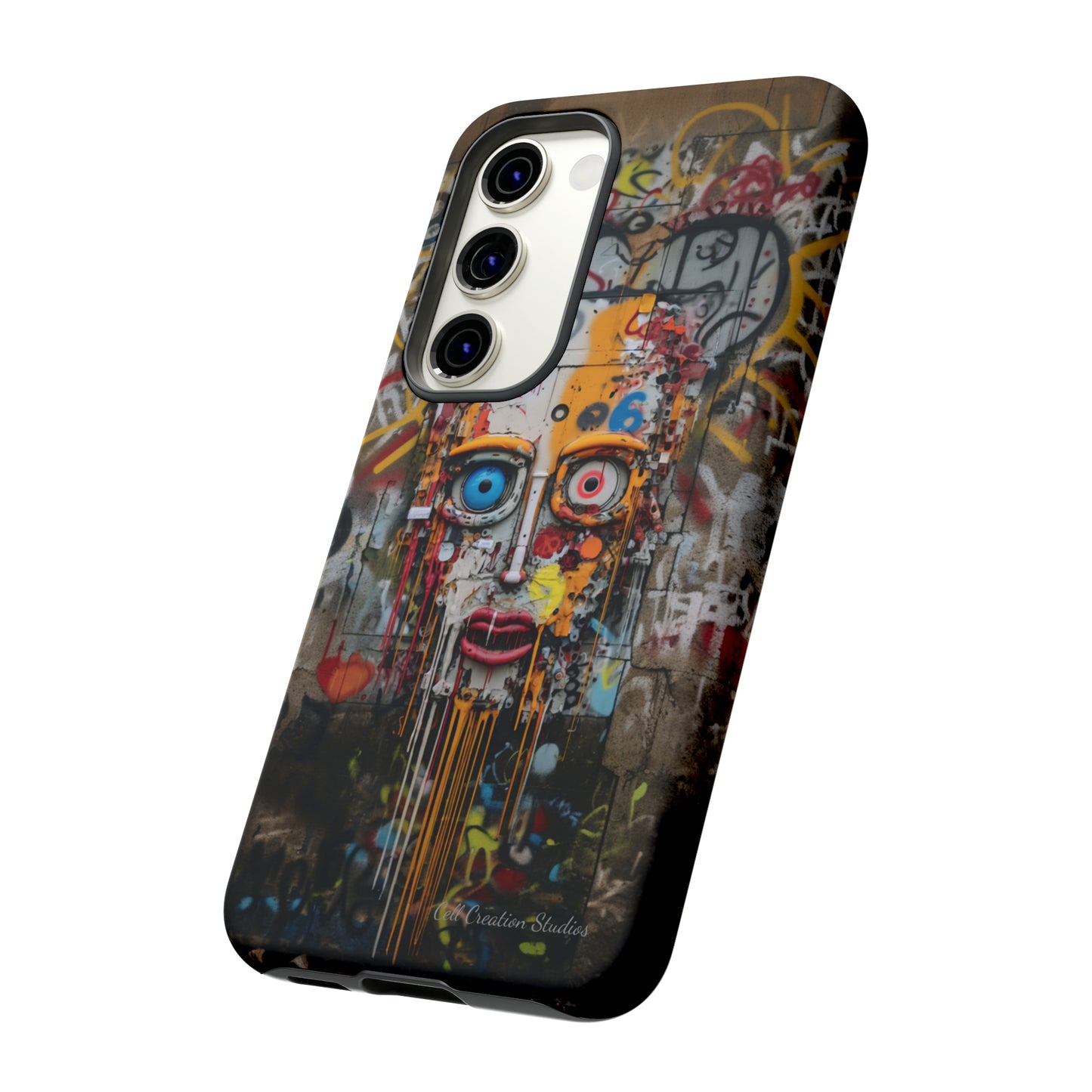 "Urban Graffiti Face" -Tough Phone Cases