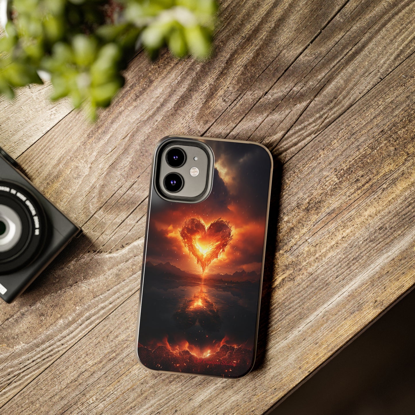 Introducing the "Flaming Heart" Cell Phone Case – Ignite Your Passion! -Tough Phone Cases