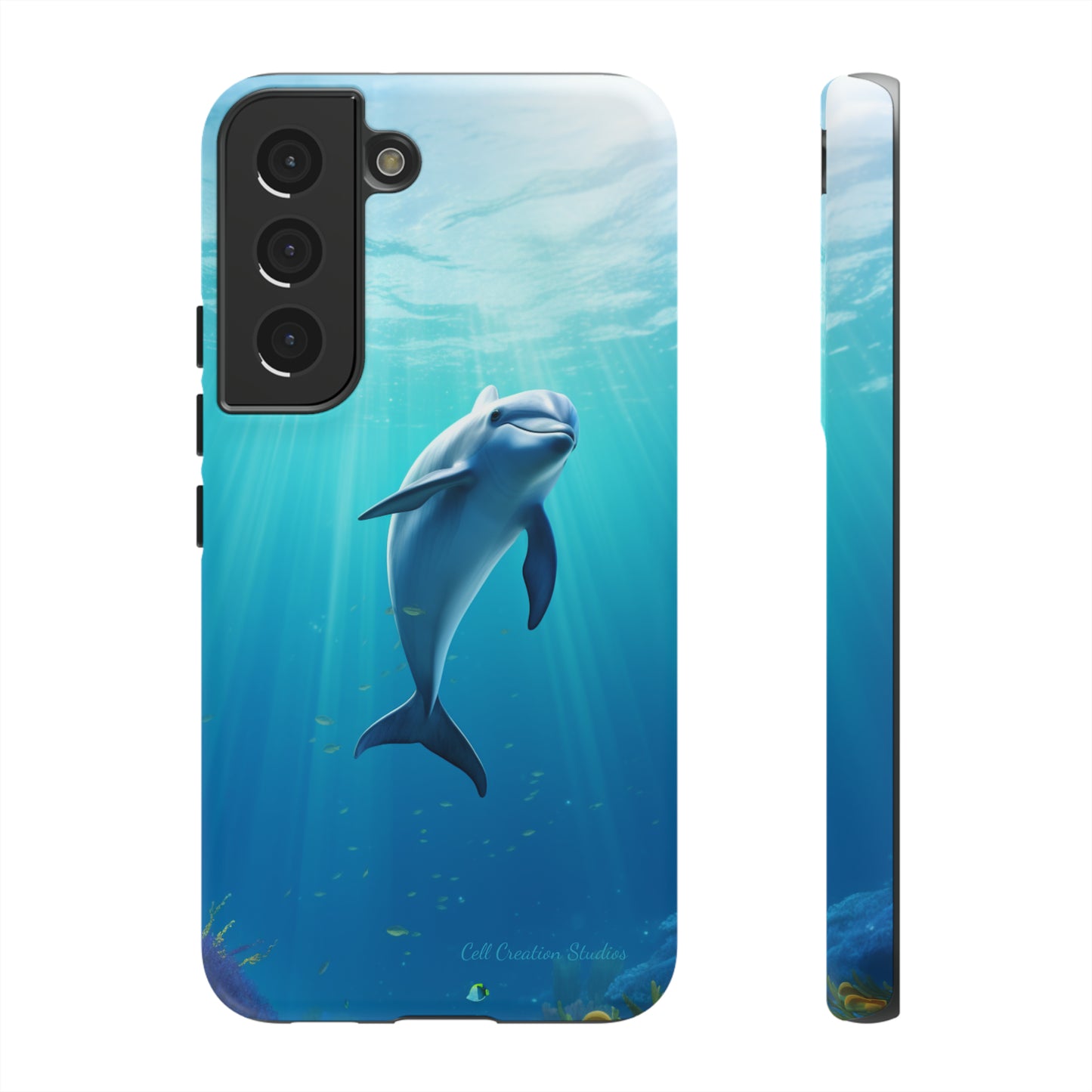 The "Dolphin Serenity" -Tough Samsung Phone Cases