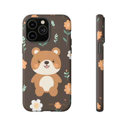 "Floral Bear Elegance" -Tough Phone Cases