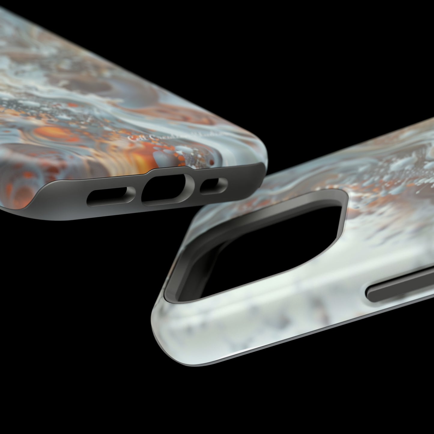 "3D Liquid Splash" -MagSafe Tough iPhone Cases