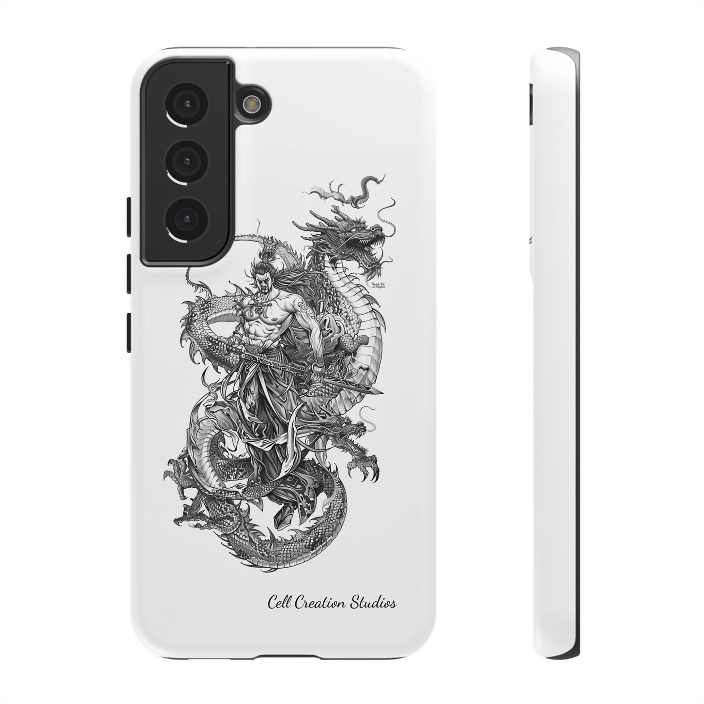 "Samurai and Dragon Sketch" -Tough Samsung Galaxy Cases