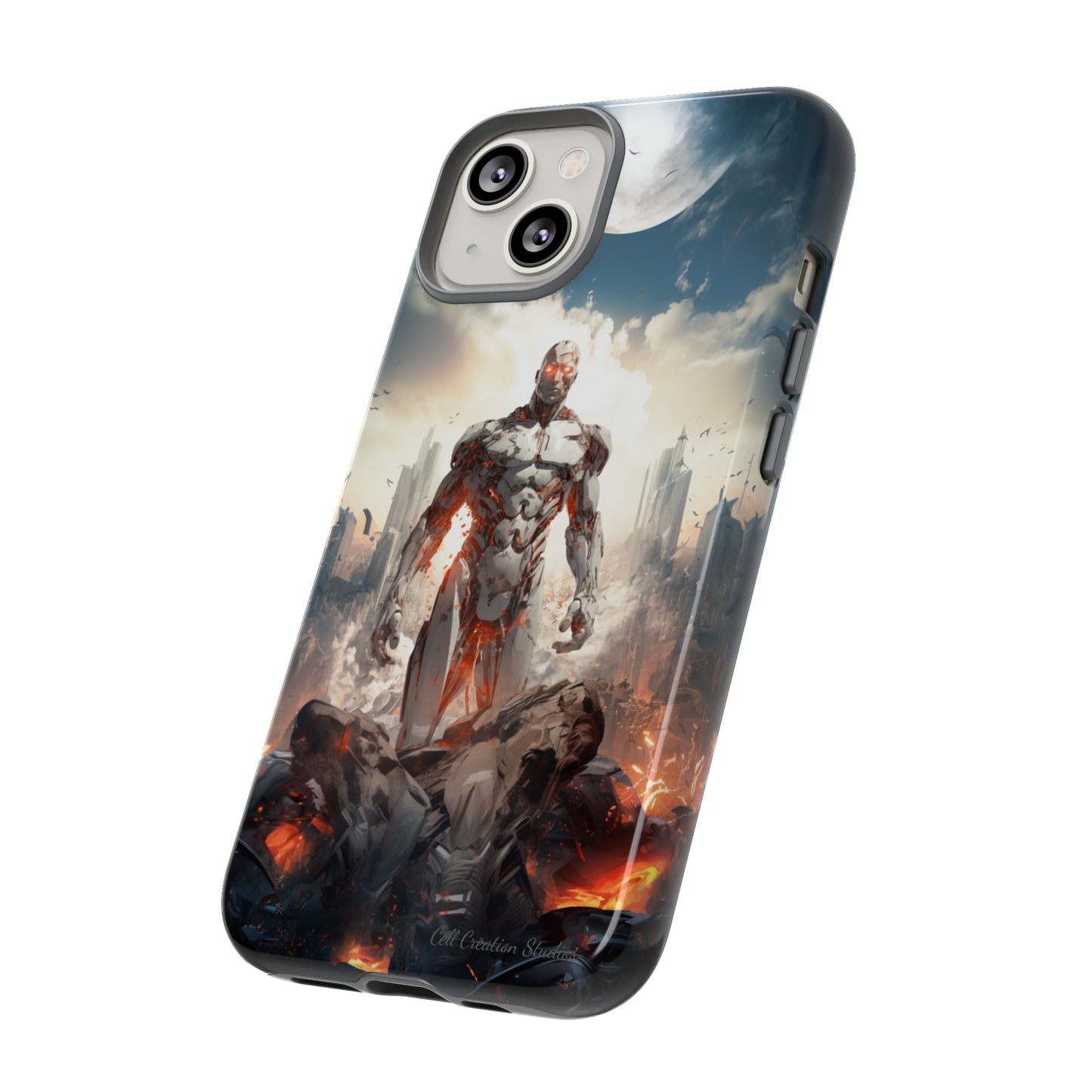 Introducing the "Cyber Guardian" Cell Phone Case – Embrace Futuristic Heroism -Tough Cases