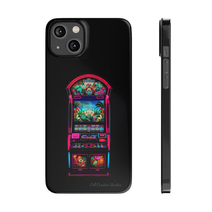 Introducing the "Vibrant Slot Frenzy" Cell Phone Case – Experience the Thrill of Colors and Luck -Slim Phone Cases