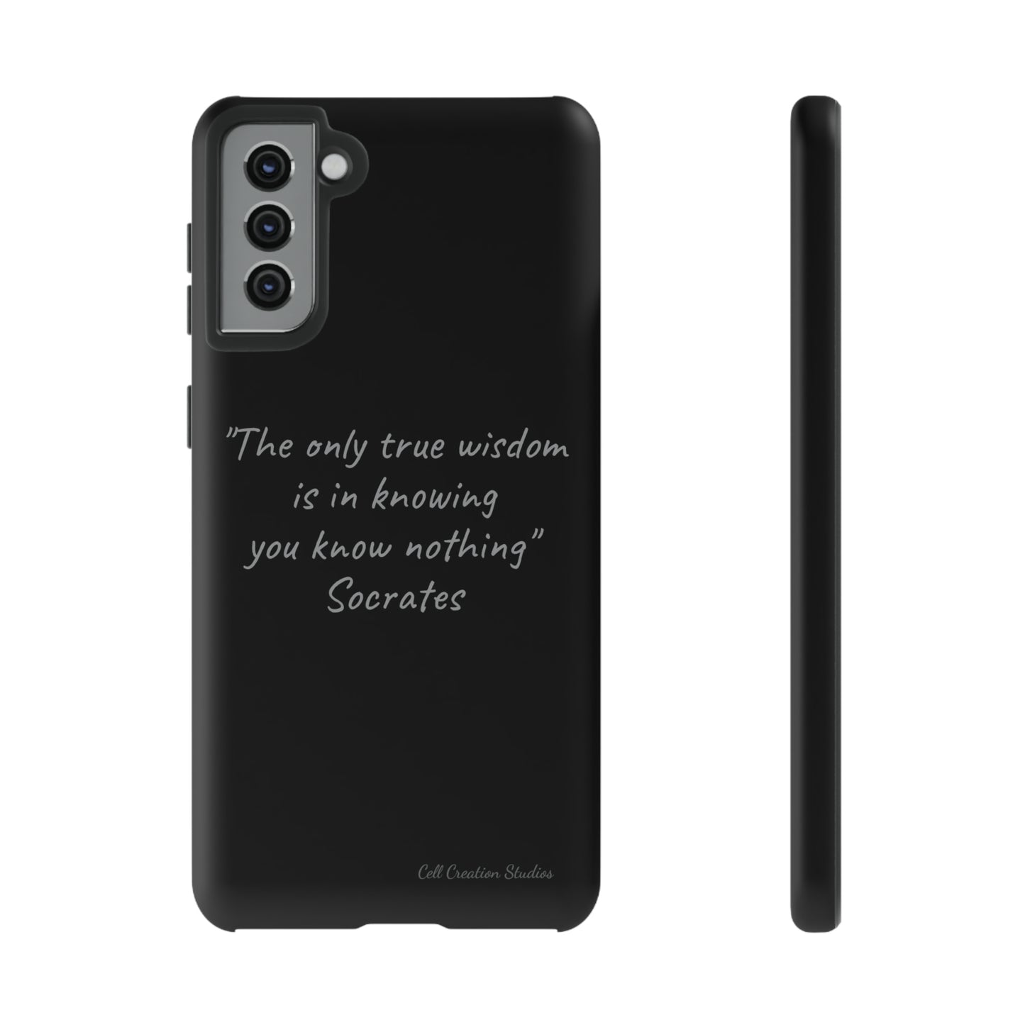 The "Socrates' Wisdom" Quote Phone Case -Tough Cases