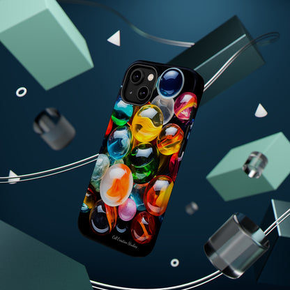 Introducing the "Vibrant Marbles Mosaic" Cell Phone Case – Carry a Kaleidoscope of Colors! -MagSafe Tough Cases