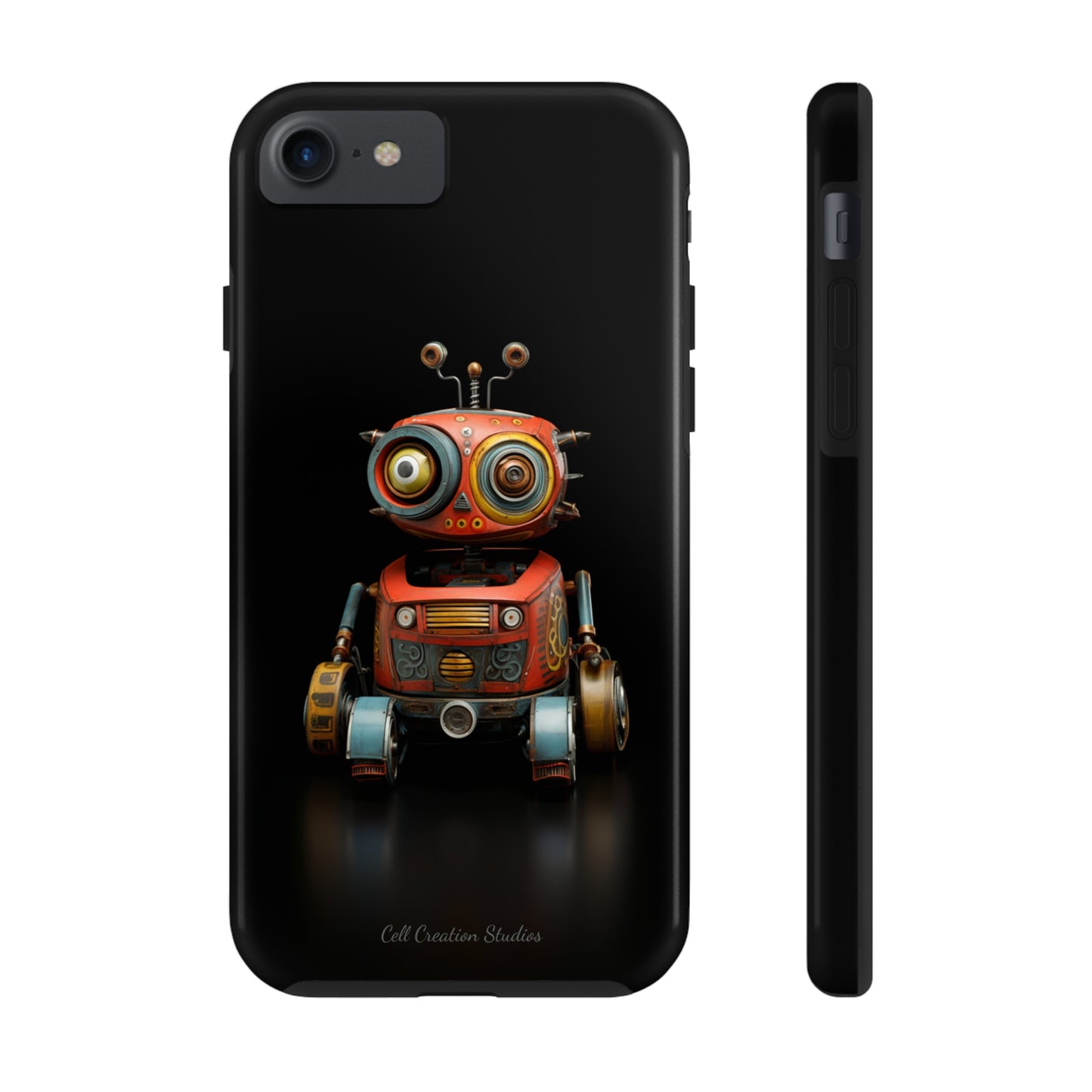 Introducing the "Toy Robot Delight" Cell Phone Case – Embrace Nostalgia with a Playful Robotic Companion! -Tough Phone Cases