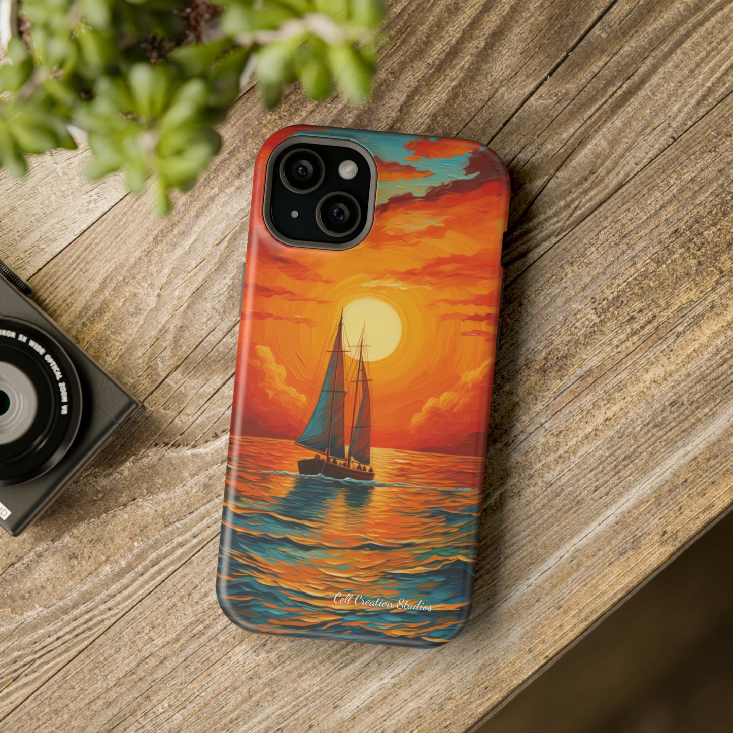 "Sailboat Sunset" - MagSafe Tough iPhone Cases