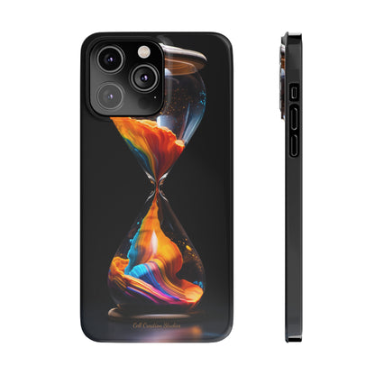 Introducing the "Vibrant Sands of Time" Cell Phone Case – Embrace the Beauty of Colorful Hourglass Design -Tough Cases