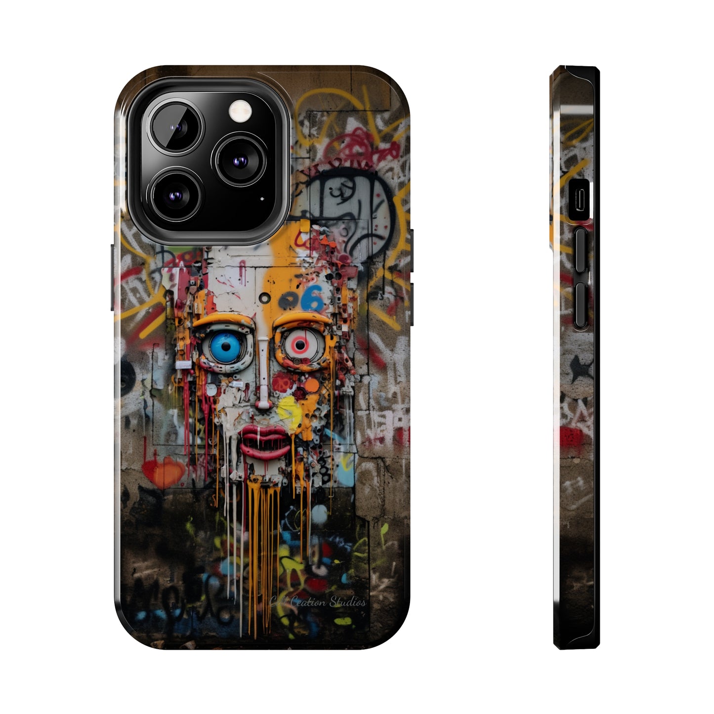 "Urban Graffiti Face" -Tough Phone Cases