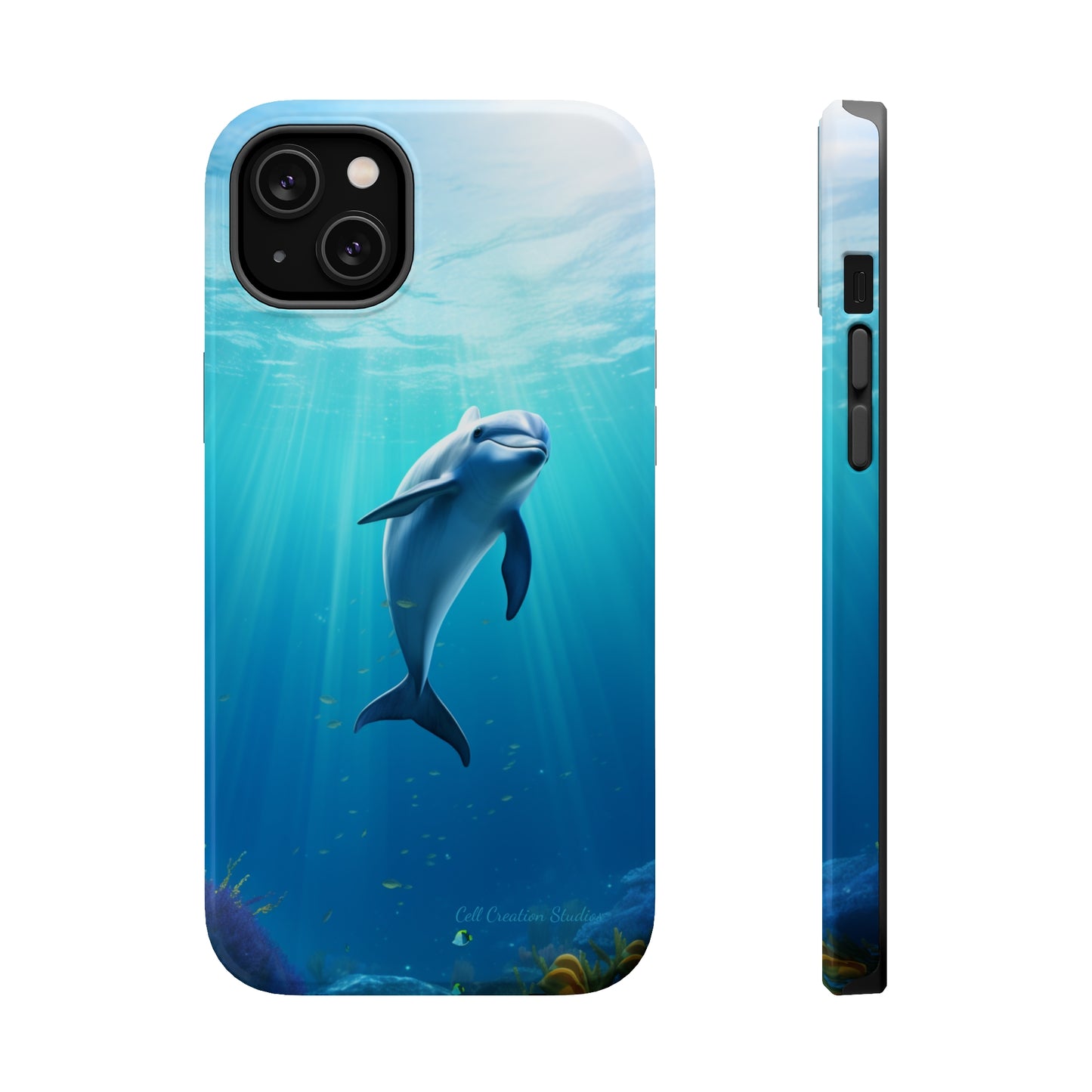 The "Dolphin Serenity" -MagSafe Tough iPhone Cases