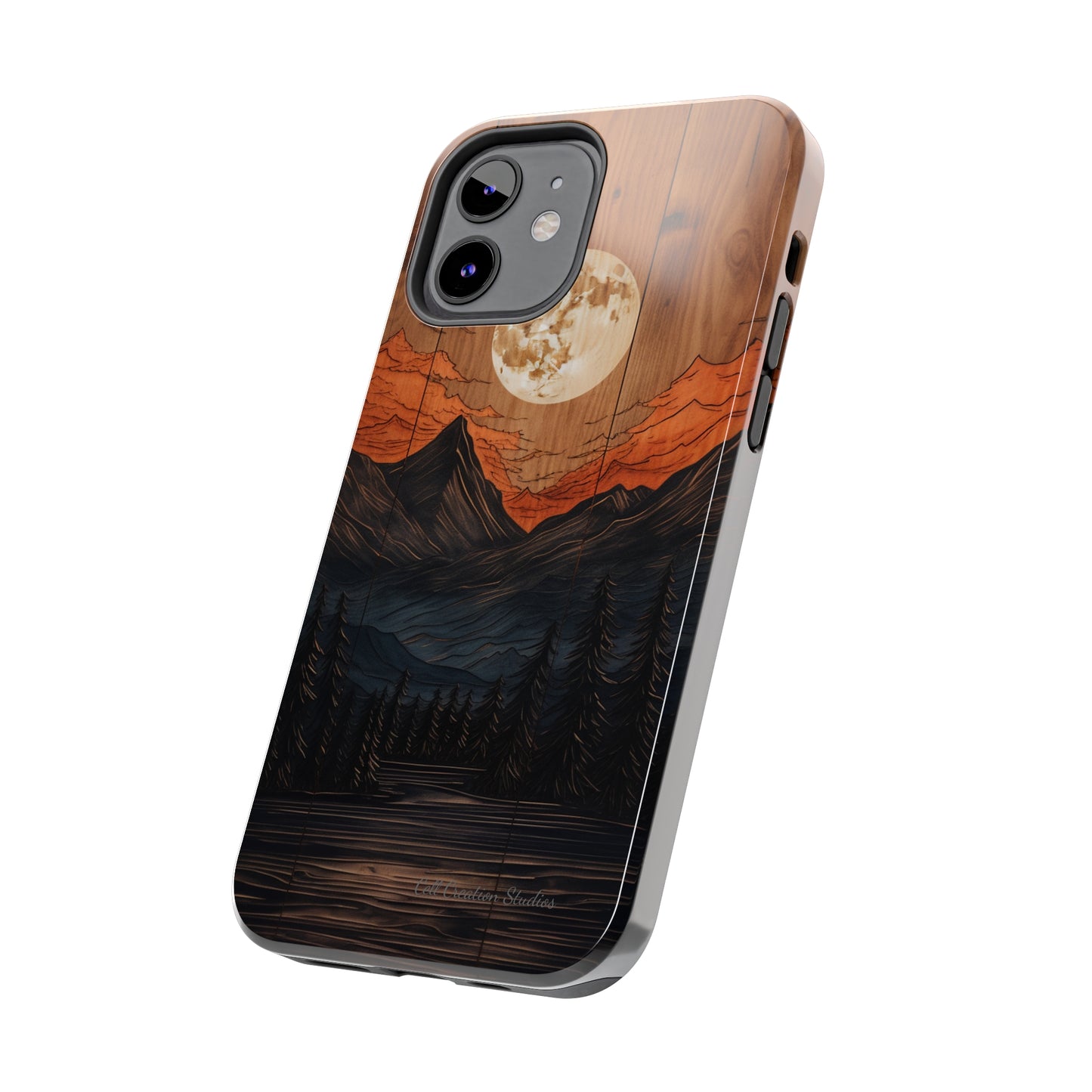 "Elevate Your Style with the Mountain Moonlight Phone Case" -Tough Phone Cases