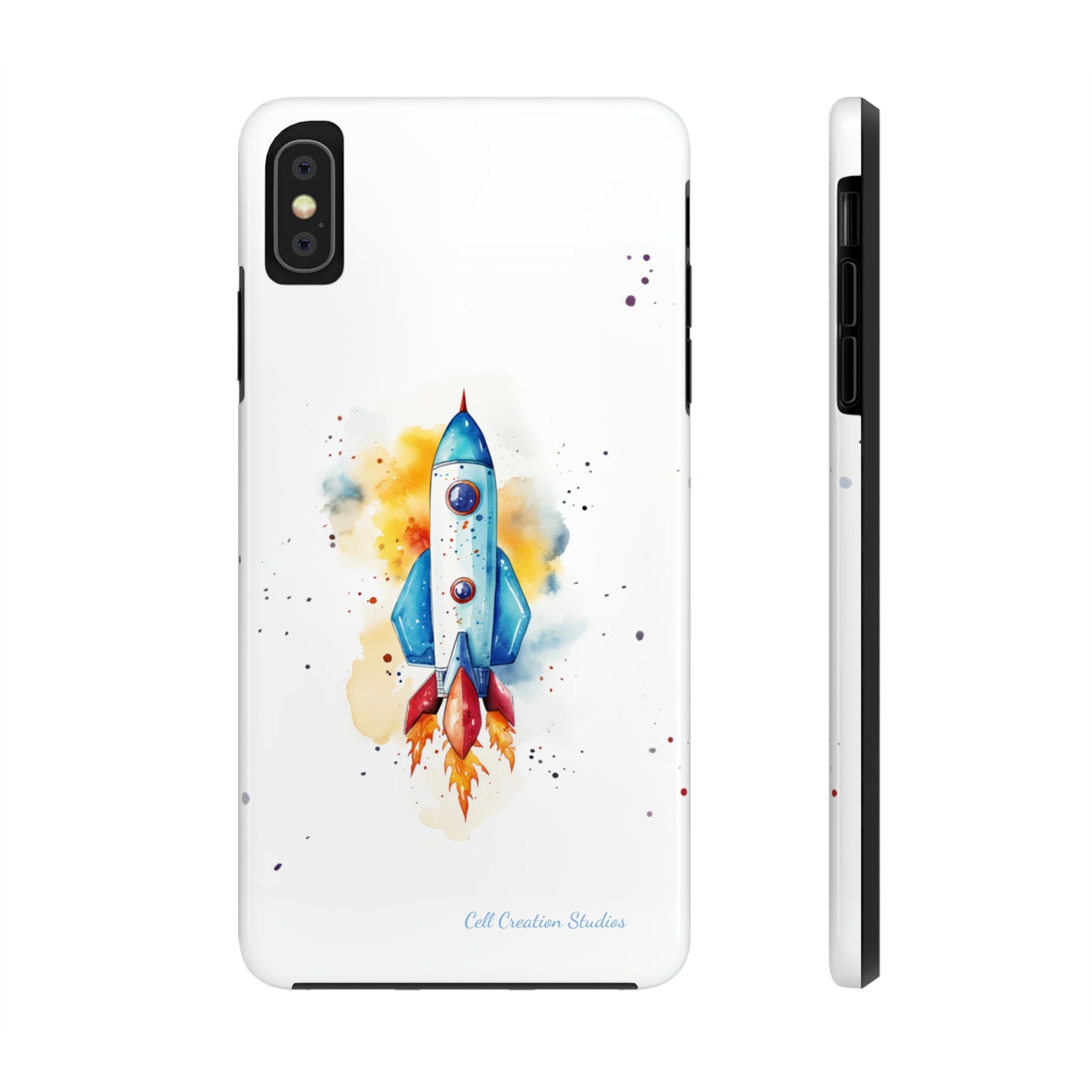 Introducing our "Cosmic Rocket" Cell Phone Case – Where Style Meets Adventure -Tough Phone Cases