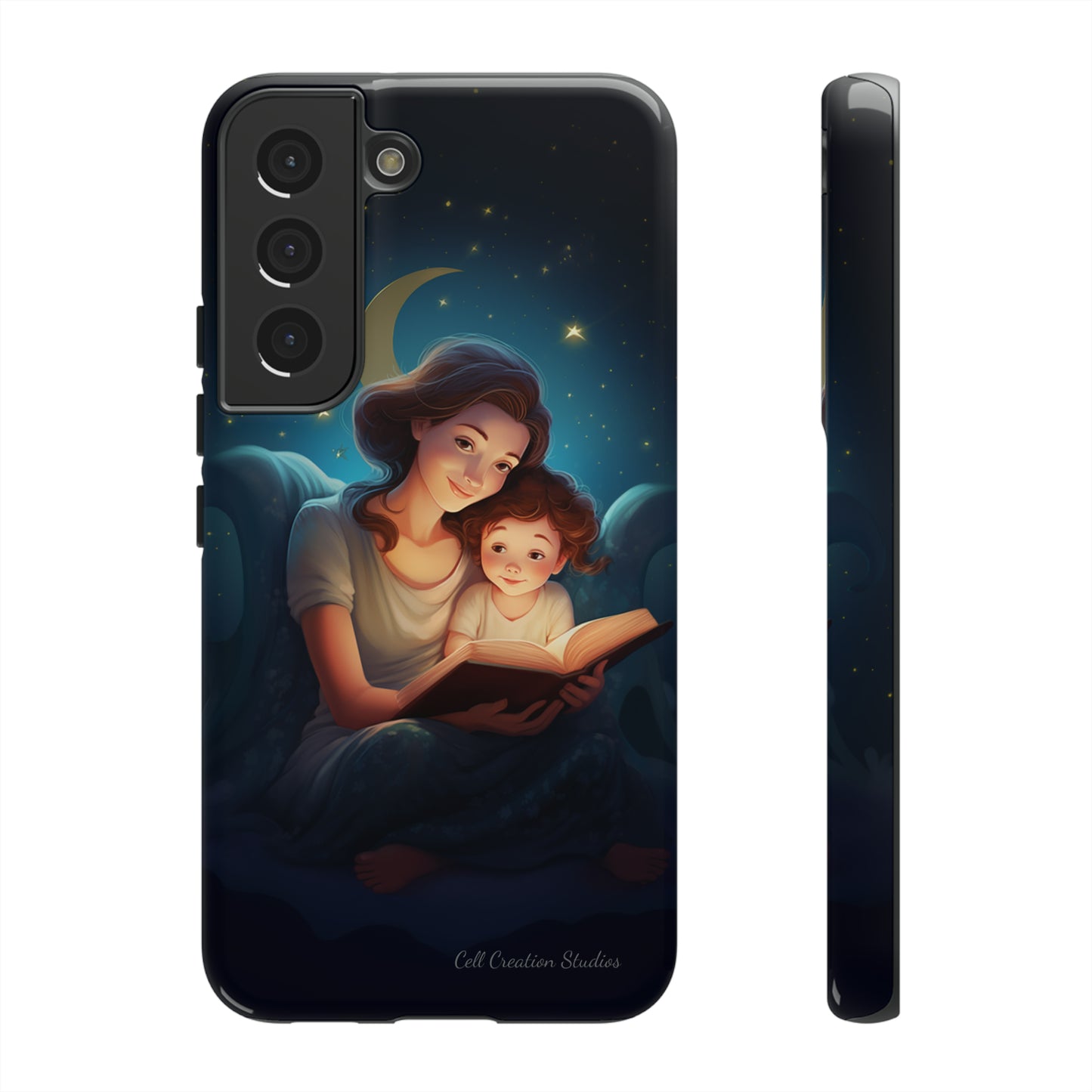 Introducing the "Bedtime Story Bliss" Cell Phone Case – Cherish Heartwarming Moments with Every Glance -Tough Cases