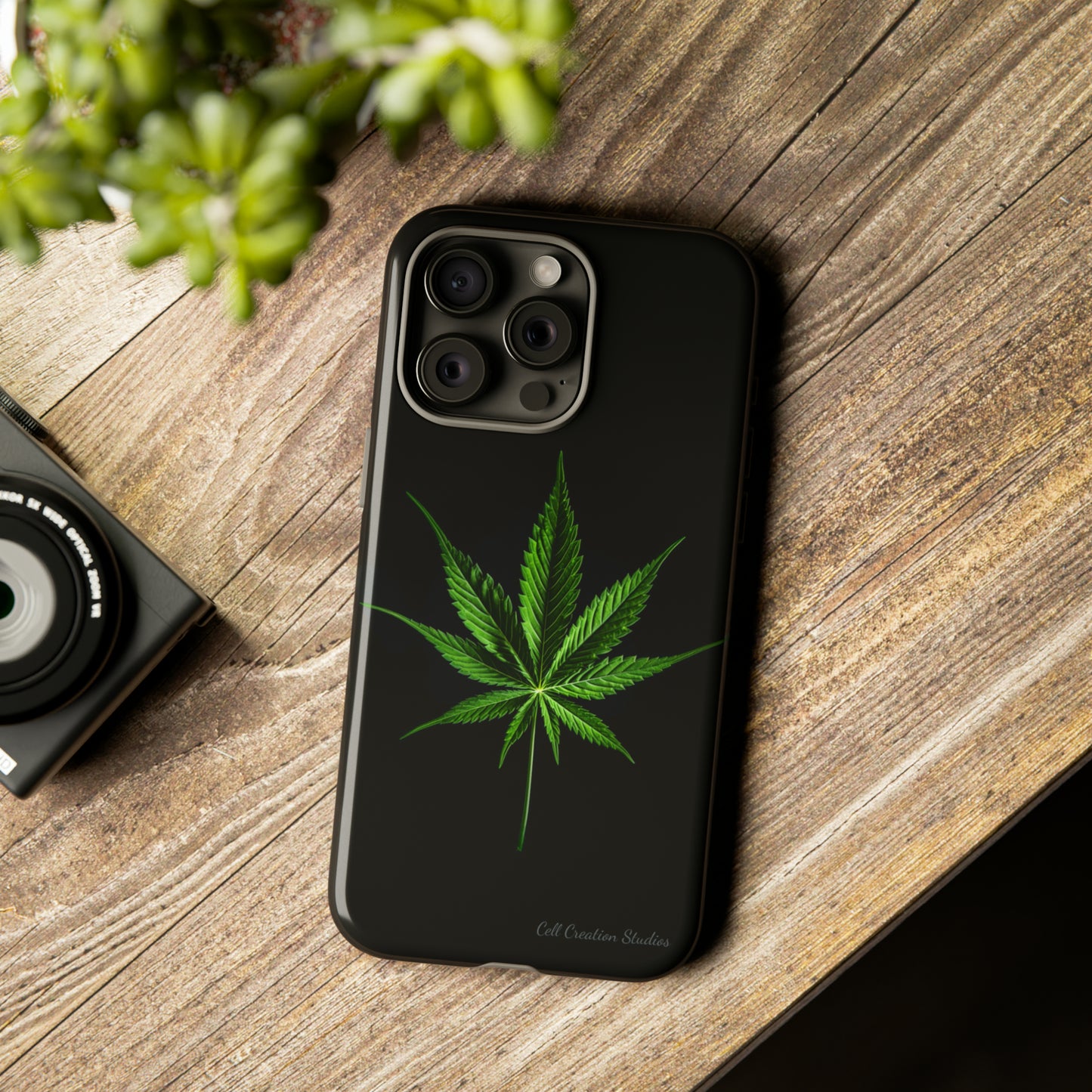 "Cannabis Chic" Marijuana Leaf Phone Case -Tough Cases