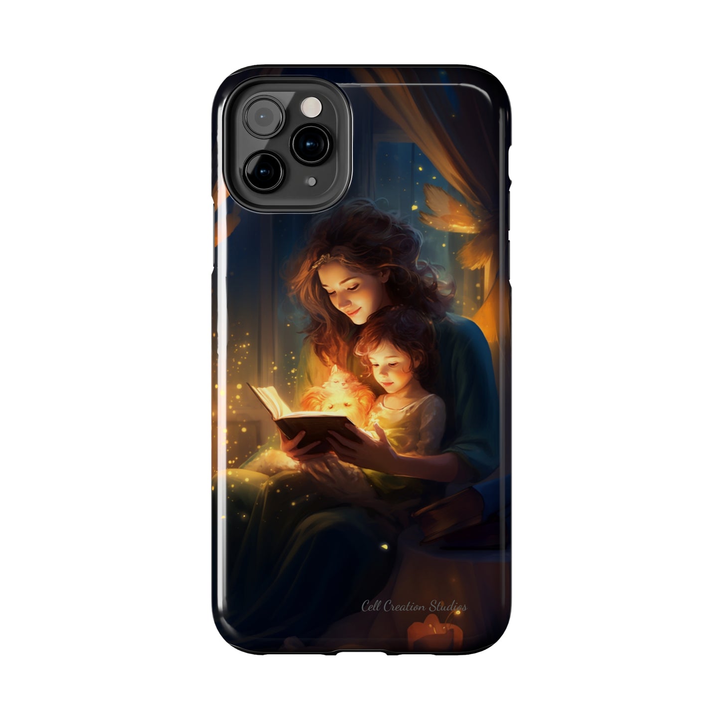 Introducing the "Bedtime Story Bliss" Cell Phone Case – Cherish Heartwarming Moments with Every Glance -Tough Phone Cases