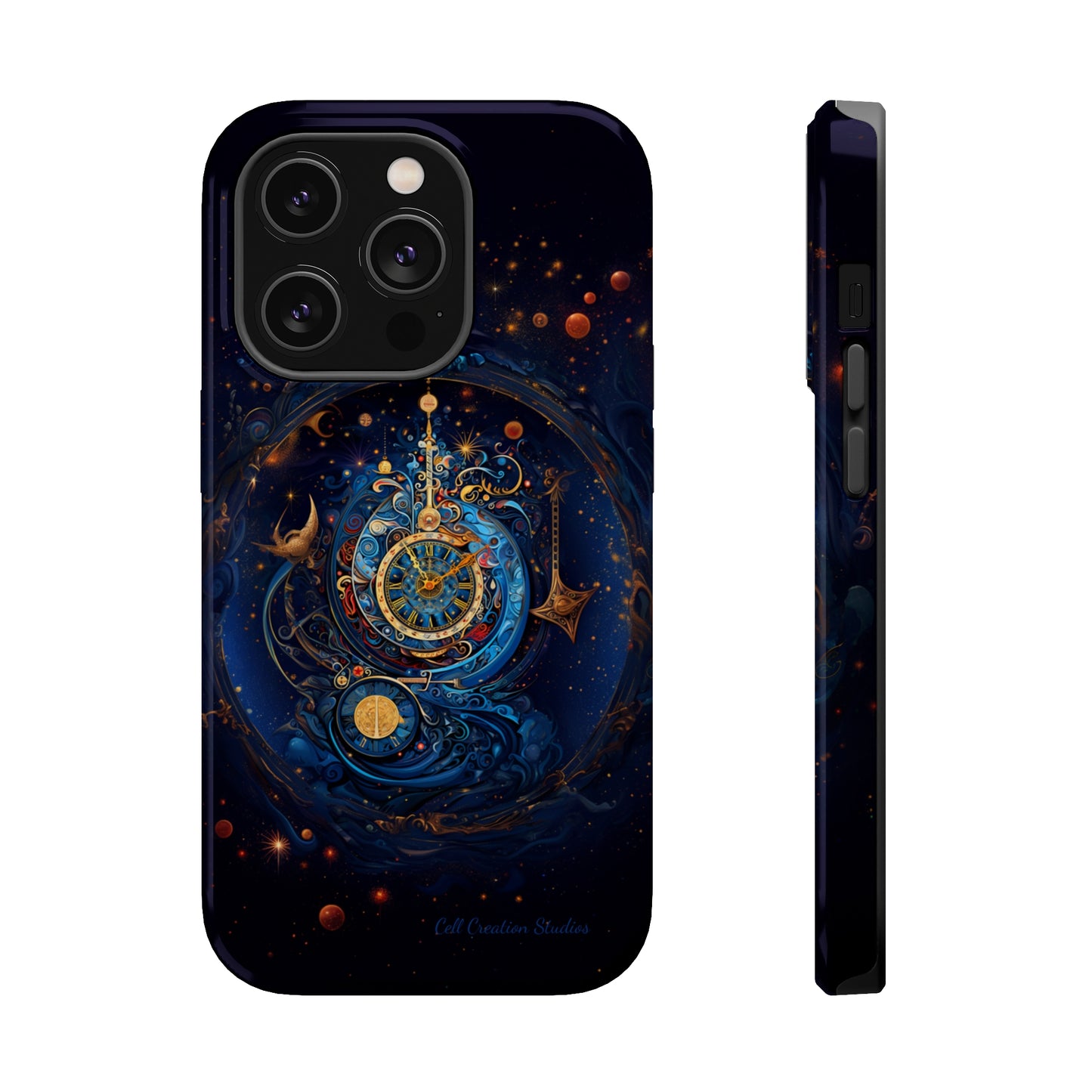 "Cosmic Clock Elegance" -MagSafe Tough iPhone Cases