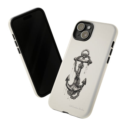 "Nautical Elegance Anchor" -Tough iPhone Cases