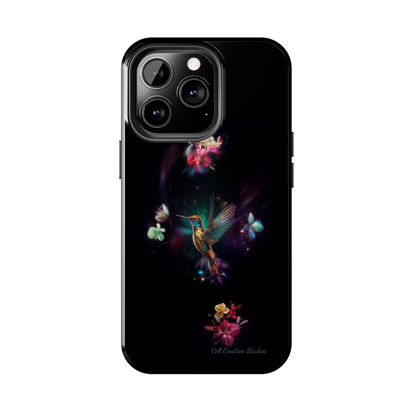 Introducing the "Floral Harmony Hummingbird" Cell Phone Case – Where Elegance Meets Nature -Tough Phone Cases