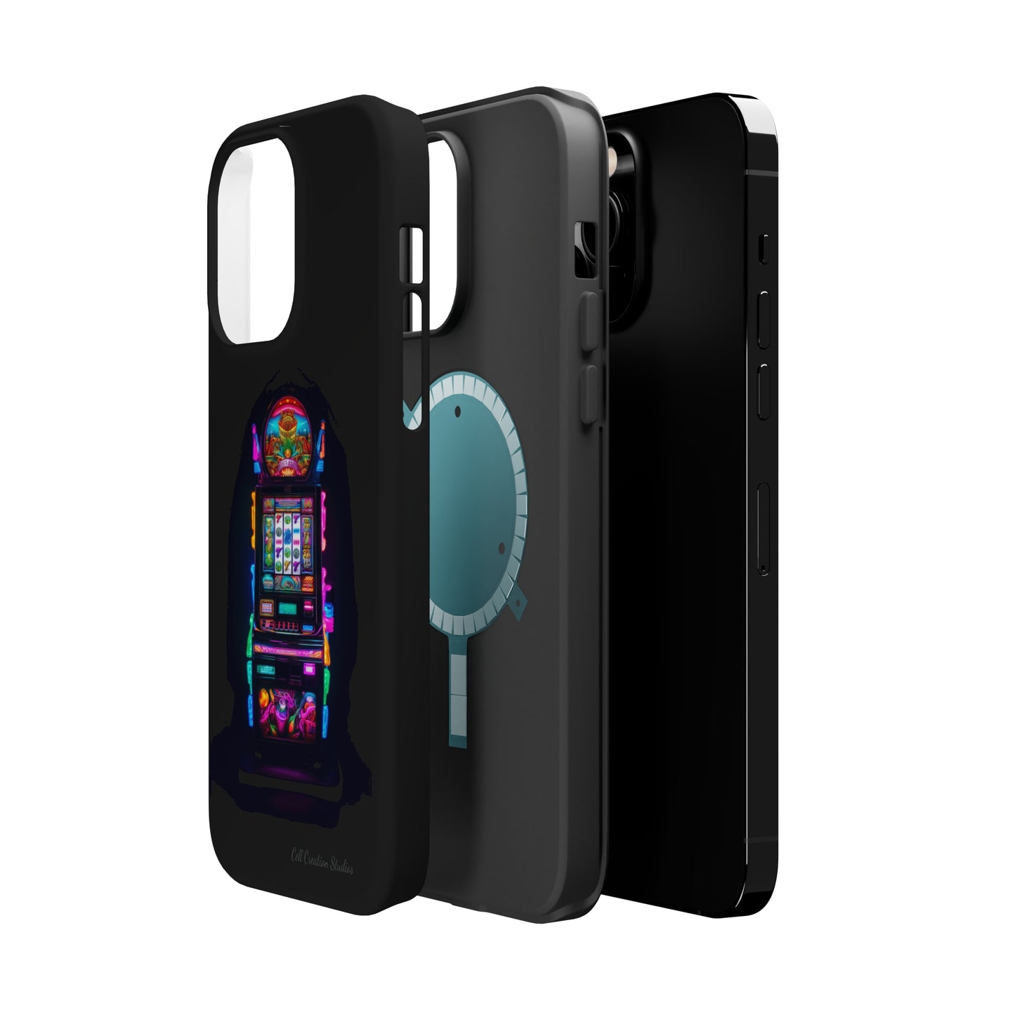 Introducing the "Vibrant Slot Frenzy" Cell Phone Case – Experience the Thrill of Colors and Luck -MagSafe Tough Cases