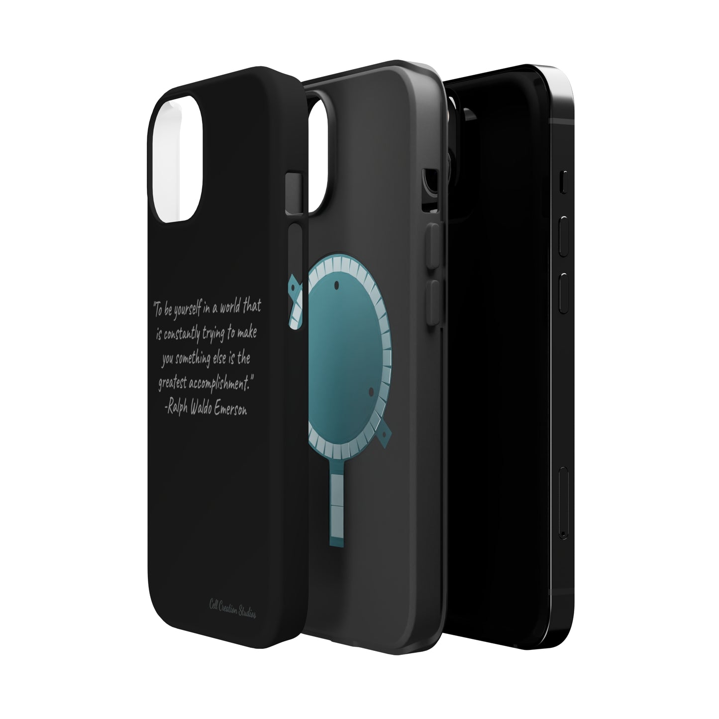 The "Embrace Your Authenticity" Ralph Waldo Emerson Quote Phone Case -MagSafe Tough Cases