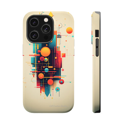 The "Colorful Geometric Pattern" Cell Phone Case- Elevate Your Phone's Look -MagSafe Tough Cases