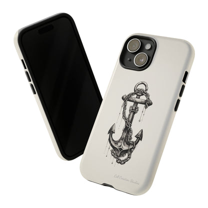 "Nautical Elegance Anchor" -Tough iPhone Cases