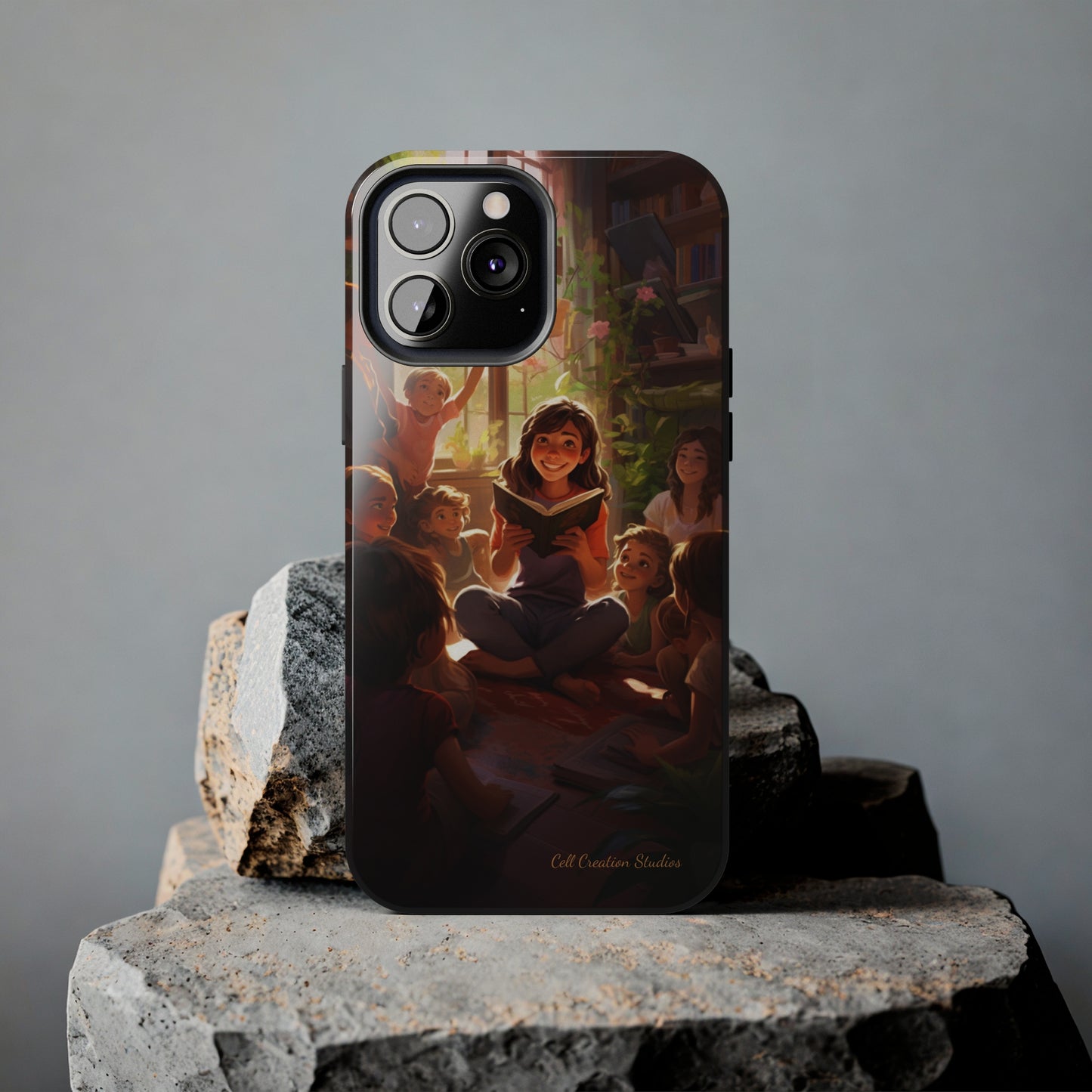 Introducing the "Inspiring Teacher's Tale" Cell Phone Case – Capture the Joy of Storytime -Tough Phone Cases