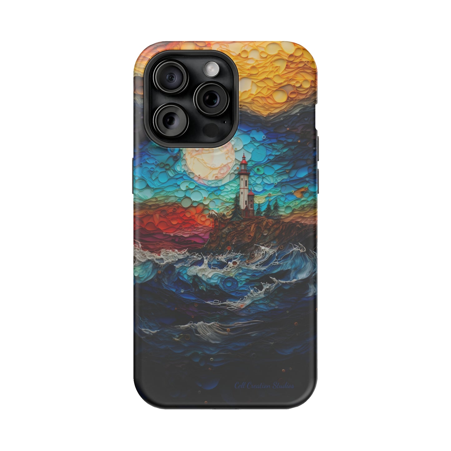 "Coastal Canvas Guardian" -MagSafe Tough iPhone Cases