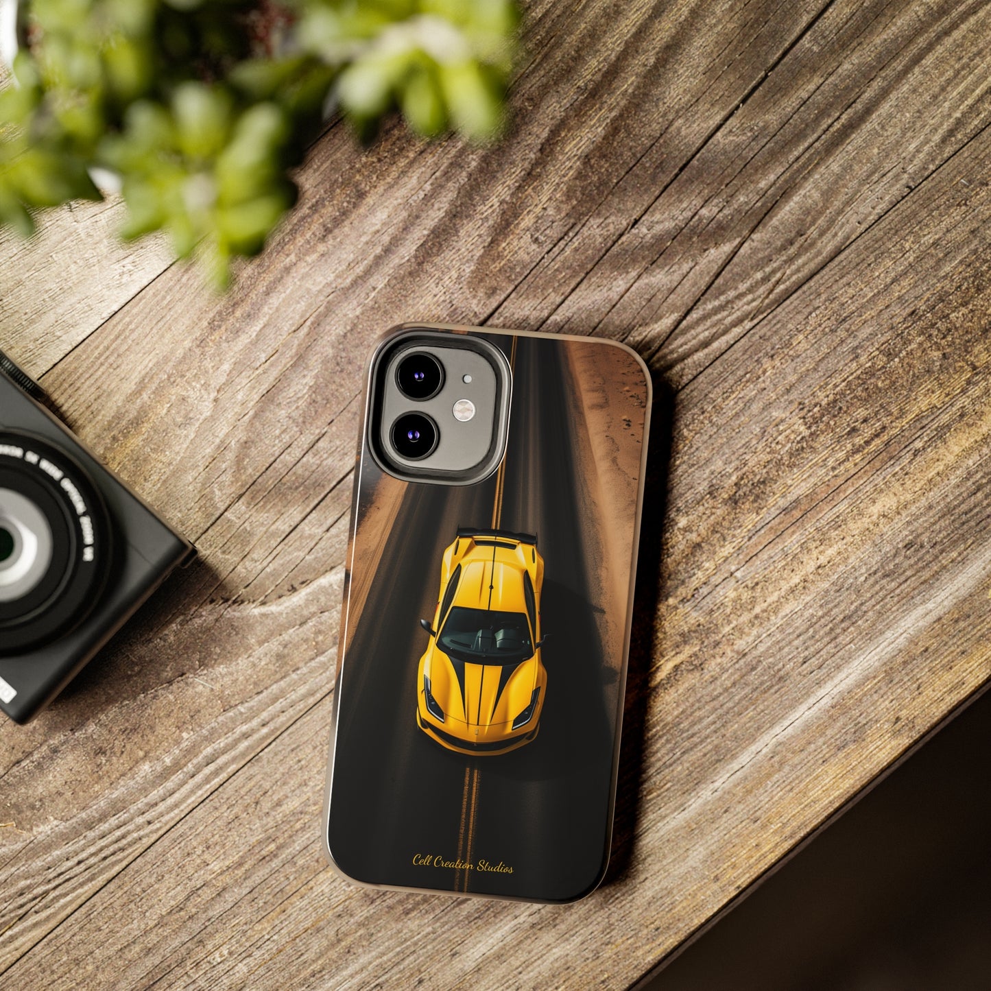 Introducing the "Desert Speedster" Cell Phone Case – Feel the Thrill of a Ferrari Racing through the Desert! -Tough Phone Cases