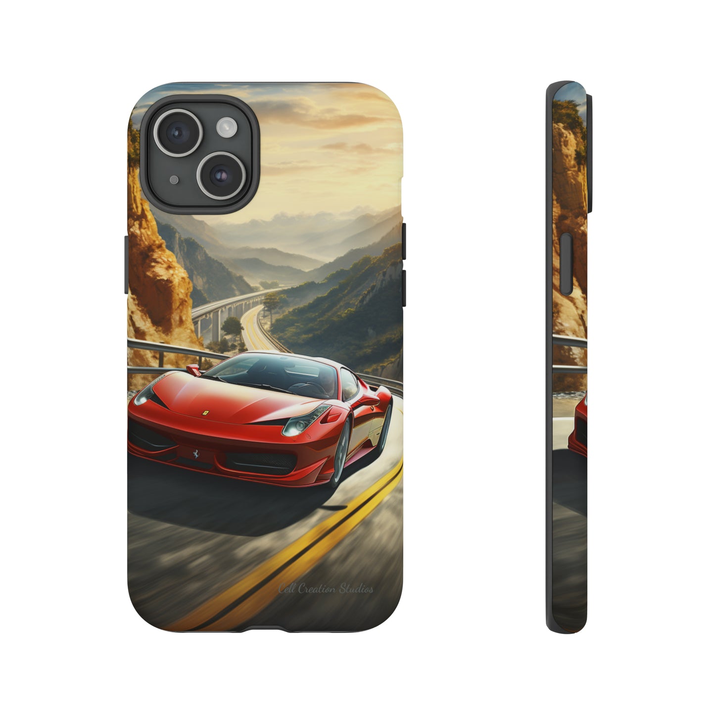 "Mountain Majesty Ferrari Edition" -Tough iPhone Cases