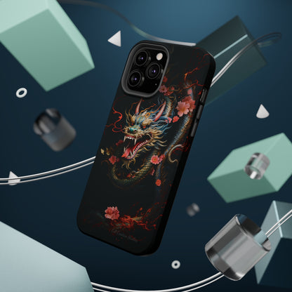 Introducing the "Mystical Japanese Dragon" Cell Phone Case – Unleash the Dragon's Power -MagSafe Tough Cases