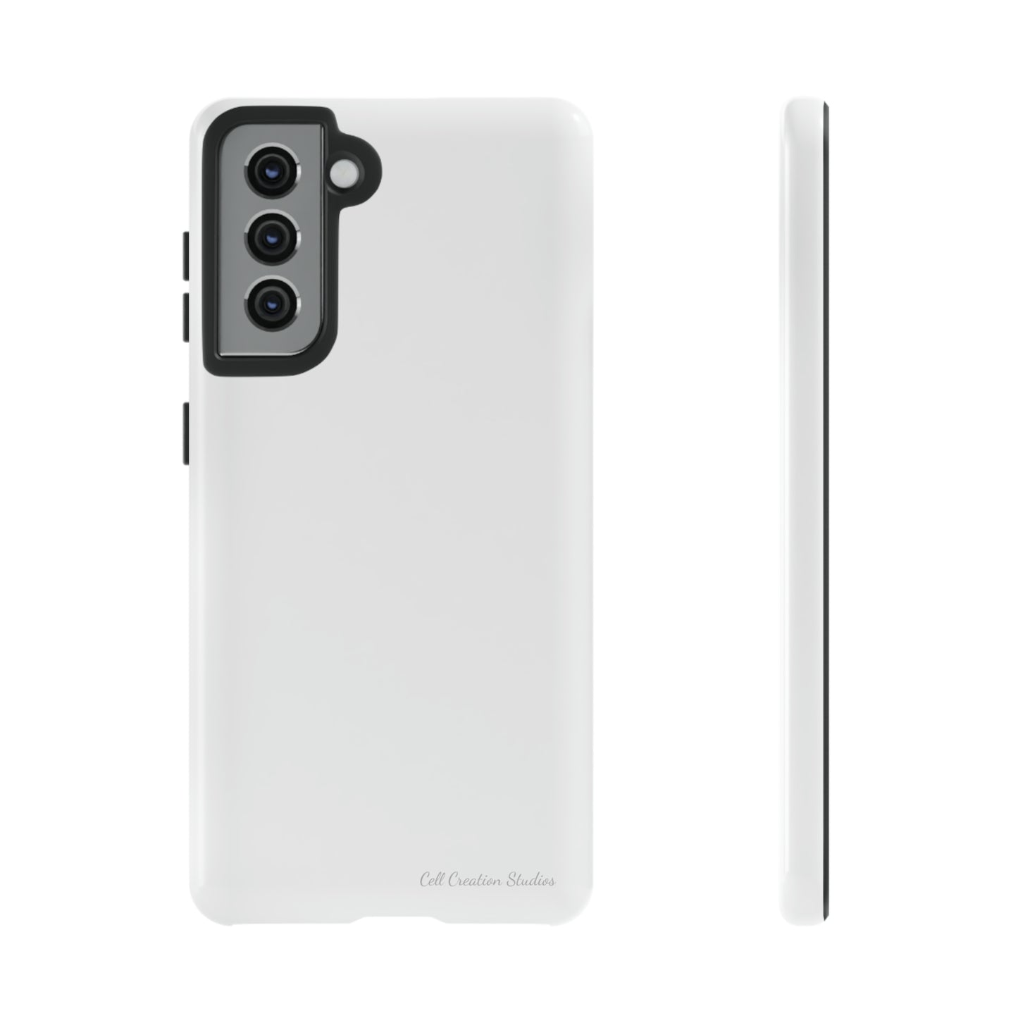 "Pure Elegance White" -Tough Samsung Phone Cases