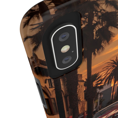 "Sunset Boulevard Classic Red Car" Cell Phone Case -Tough Phone Cases